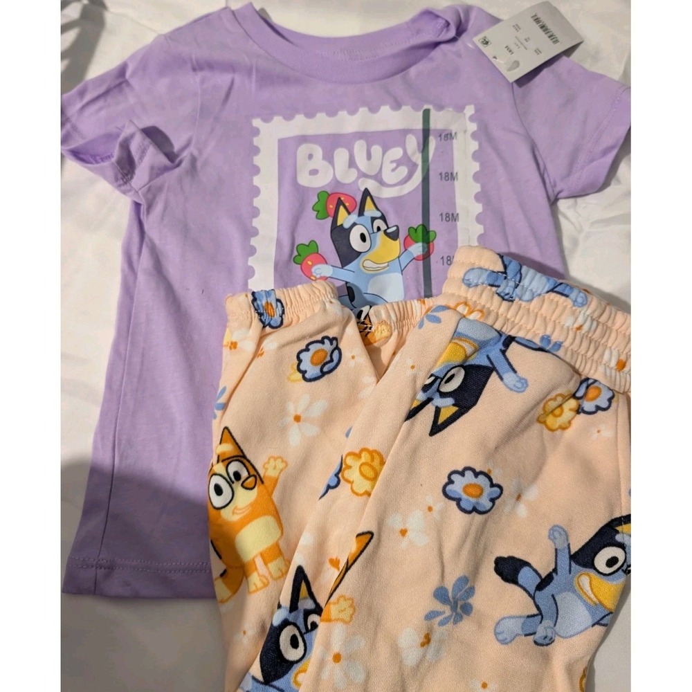 Bluey Toddler Girls 2-Piece Cute   18M